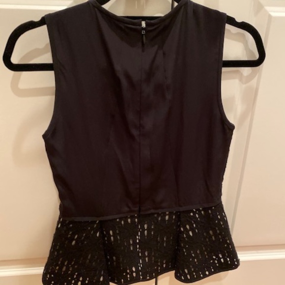 Tibi Eyelet Peplum Top - Picture 2 of 5
